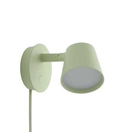 Applique avec prise Tip LED métal vert / Orientable - Variateur - Muuto