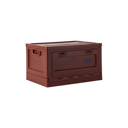 Boîte Box Large plastique violet / 50 x 35,5 x H 29 cm - Empilable - STUDIO ABOUT