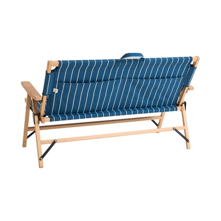 Canapé de jardin 2 places Outdoor Market tissu bleu / L 117 cm - Jasper Morrison - Hay