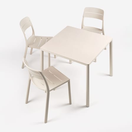 Chaise empilable Cassia Bistrot blanc - NARDI