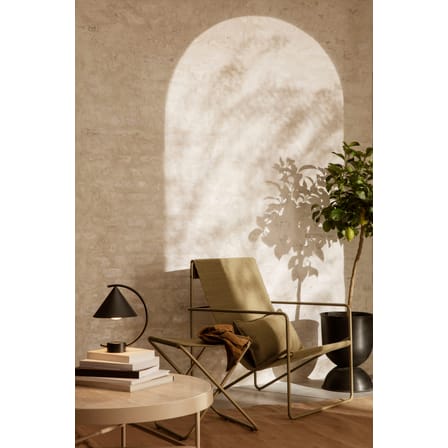 Travertine Large Coffee table stone beige / Large - Ø 70.5 x H 35 cm - Ferm Living
