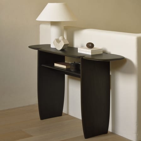Console PI bois naturel / 130 x 40 x H 75 cm - Acajou massif - Ethnicraft