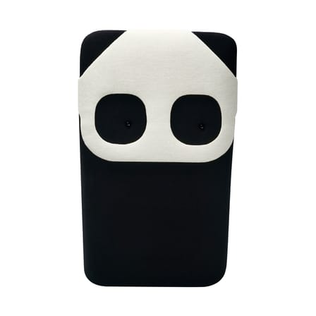 Coussin Panda Mini tissu blanc noir / L 20 x H 33 cm - EO