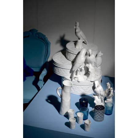 Décoration Cacatoès céramique blanc / Porcelaine - H 33 cm - Pols Potten