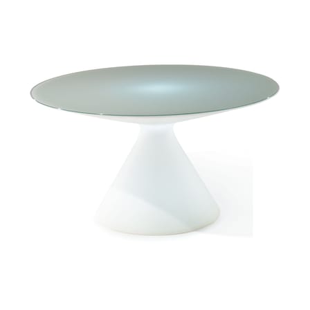 Tavolo luminoso Ed vetro bianco / Ø 140 cm - Slide