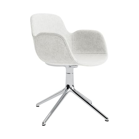 Fauteuil pivotant Form tissu gris / Rembourrage intégral - Normann Copenhagen