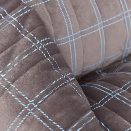 Kindersessel Chelsea textil grau / Sitzkissen - Eco-velours - NOBODINOZ