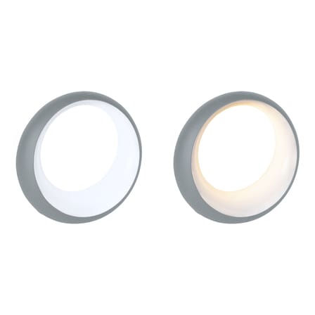 Lampada senza fili ricaricabile Hoopik LED metallo grigio / Ø 24 cm - Fermob