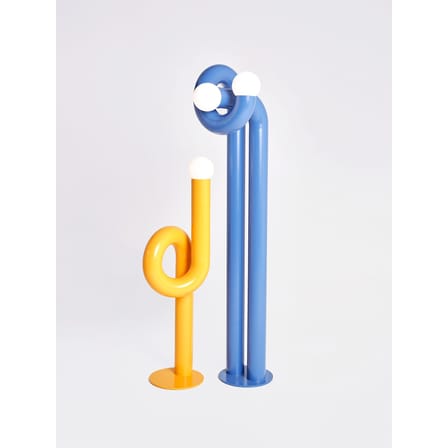 Lampadaire Modulation 2 métal bleu / H 170 cm - Axel Chay