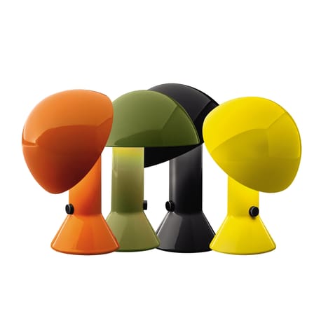 Lampe de table Elmetto plastique vert / 1976 - Martinelli Luce