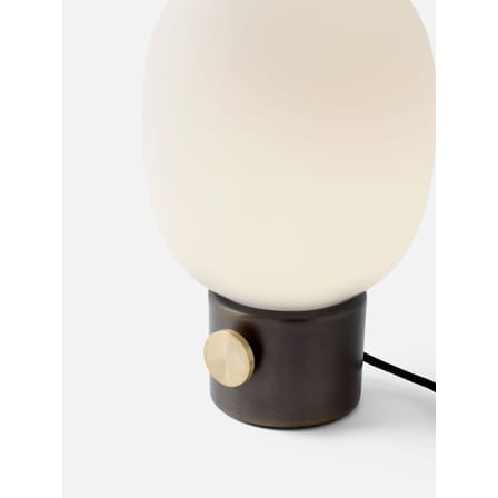 Lampe de table JWDA verre blanc marron métal /  Ø 19 cm x H 32 cm - Audo Copenhagen