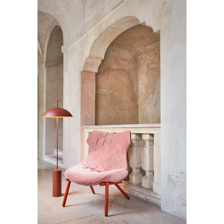 Lampadaire Geen-a métal rouge / Liseuse / H 132 cm - Kartell