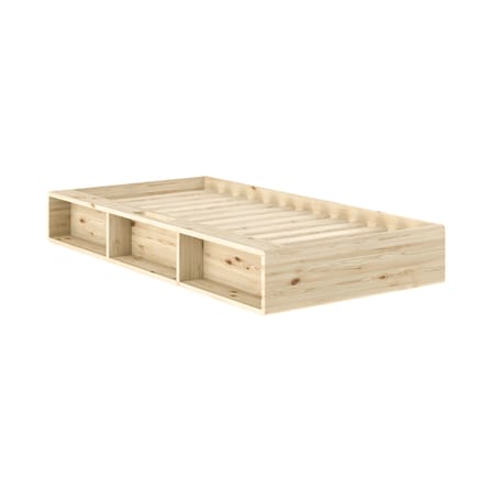 Lit 1 place Ziggy / Pour matelas 90 x 200 cm - Rangements intégrés - KARUP