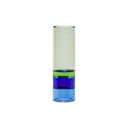 Photophore Astro verre vert / Vase - H 15 cm - HÜBSCH