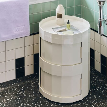 Rangement Facet Low / H 49 cm - 2 portes / Avec roulettes - Hay