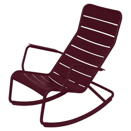 Rocking chair Luxembourg métal violet / Aluminium - Fermob