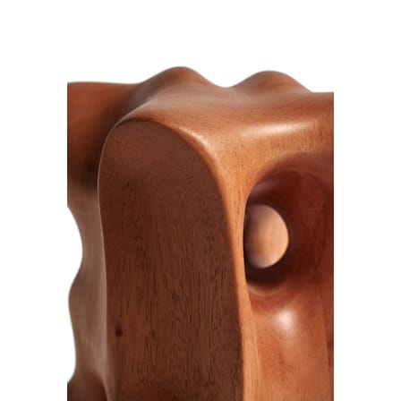 Sculpture Natural Organic bois naturel / Acajou sculpté main - 13 x 14 x H 22 cm - Ethnicraft