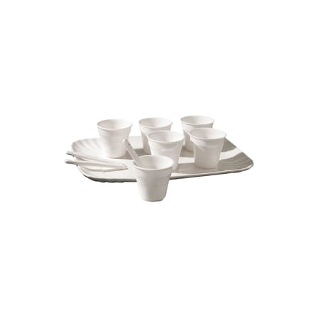 Service à café Estetico Quotidiano céramique blanc / Pour 6 personnes - Seletti