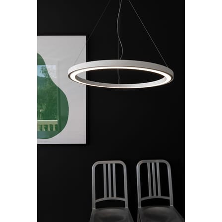Suspension Ripple LED plastique blanc / Ø 90 cm - Bluetooth - Artemide
