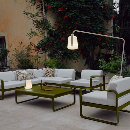 Table basse Bellevie métal vert / Aluminium - 103 x 75 cm - Fermob