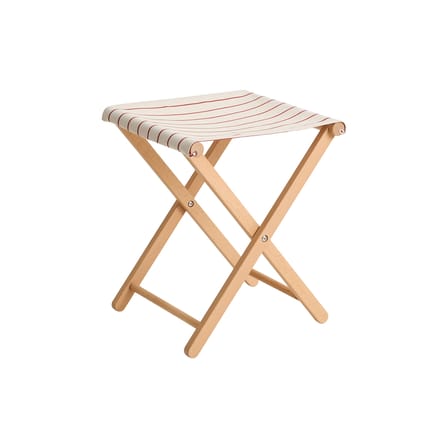 Tabouret pliant Outdoor Market tissu beige / Jasper Morrison - Hay