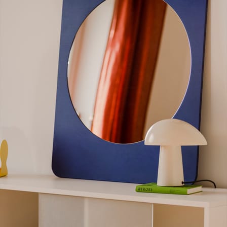 Wandspiegel Aku holz blau / B 70 x H 90 cm - NOO.MA