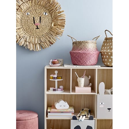 Bibliothèque Animaux bois multicolore / 3 tiroirs - L 107 x H 94 cm - Bloomingville