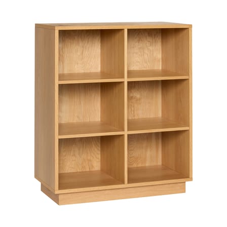 Bibliothèque Disco Small bois naturel / L 80 x P 30 x H 95 cm - HÜBSCH