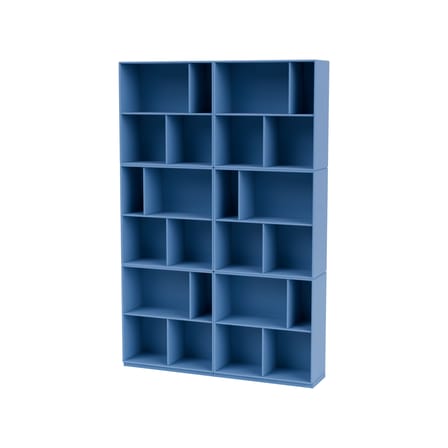 Bibliothèque Read bois bleu / L 139,2 x P 30 x H 211,8 cm - MONTANA