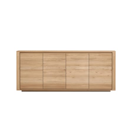 Buffet Shadow bois naturel / Chêne massif - L 203 cm / 4 portes - Ethnicraft
