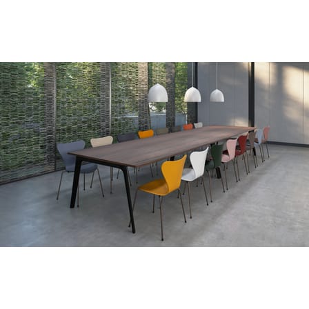 Chaise empilable Série 7 bois jaune / Frêne teinté - Arne Jacobsen, 1955 - Fritz Hansen