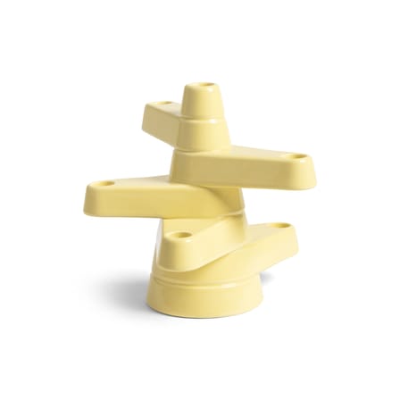 Chandelier Brute céramique jaune / H 22 cm - 6 bougies - & klevering