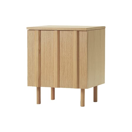 Comodino Rib legno naturale / 1 Porta - Normann Copenhagen