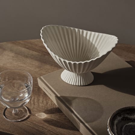Coupe Fountain Small céramique blanc / 19 x 15 x H 13 cm - Ferm Living