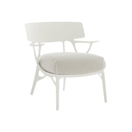 Fauteuil rembourré A.I. Lounge OUTDOOR tissu beige - Kartell