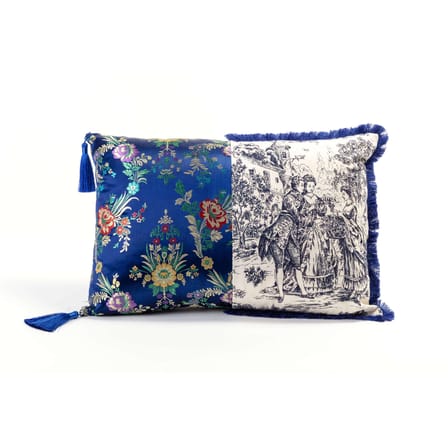 Kissen Hybrid - Argia textil blau / 50 x 35 cm - Seletti