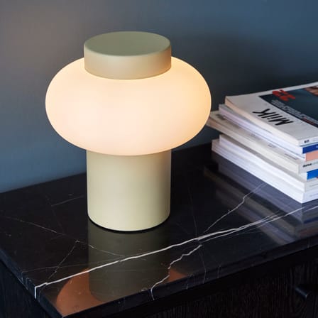 Lampe de table Camp verre beige - HÜBSCH