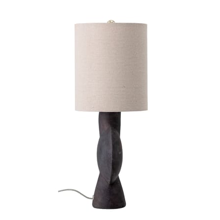 Lampe de table  tissu céramique beige / Lin & terre cuite - H 54 - Bloomingville