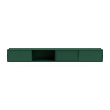 Mobile TV sospeso Octave VII legno verde / L 183,6 x P 30 x H 24 cm - MONTANA