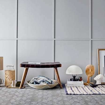 Photophore Sanga verre bois multicolore / 5 photophores & plateau bois - L 43 cm - Bloomingville