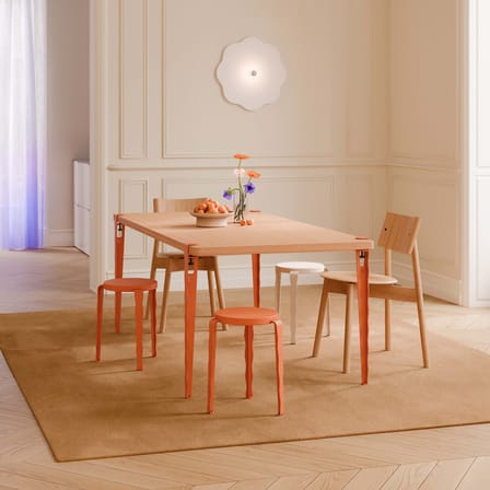 Pied avec fixation étau Vague by Uchronia / H 75 cm - Pour créer table & bureau - TIPTOE