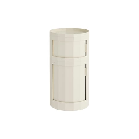 Rangement Facet High / H 66 cm - 2 portes / Avec roulettes - Hay