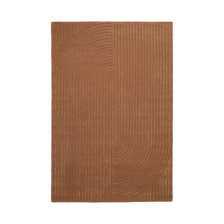Relevo Quattro Rug textile orange / 200 x 300 cm - Muuto