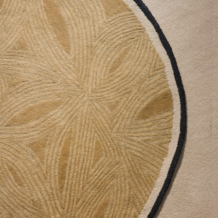 Sombra Rug textile beige / Ø 200 cm - Hand-tufted - Maison Sarah Lavoine