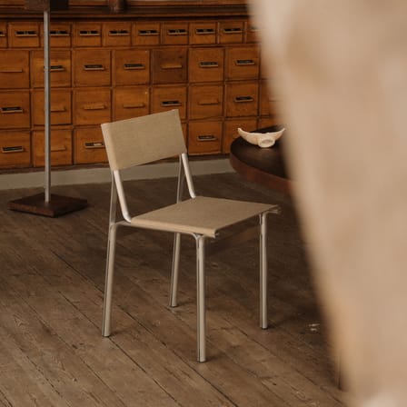 Sedia Union INDOOR tessuto beige / Tessuto in lino - Frama 