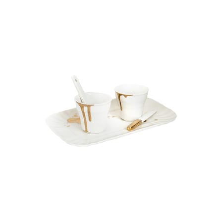 Service à café Estetico Quotidiano Anniversary / Pour 2 personnes - Seletti