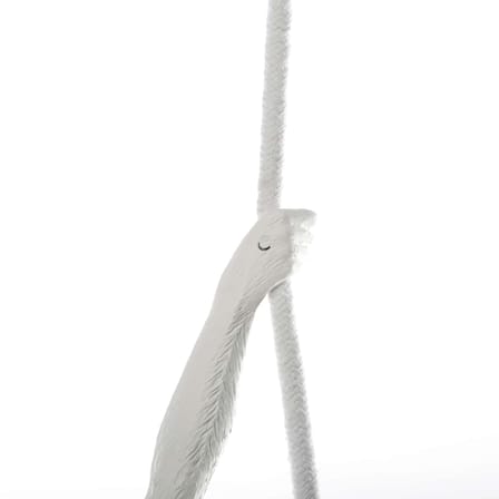 Suspension Monkey Hanging plastique blanc / Indoor - H 80 cm - Seletti