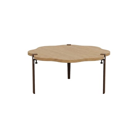 Table basse Vague by Uchronia / Ø 80 x H 43 cm - Chêne massif - TIPTOE