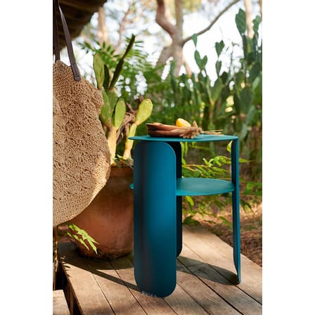 Table d'appoint Bebop métal rouge marron / Ø 35 x H 45 cm - Fermob