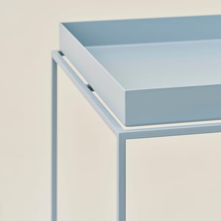 Table d'appoint Tray métal bleu / 40 x 40 x H 44 cm - Hay